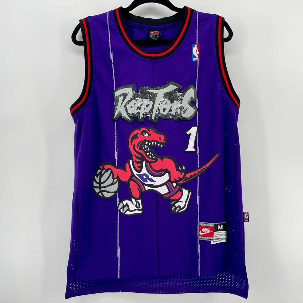 Vintage Nike NBA Jersey Purple Toronto Raptors Tracy McGrady #1 M
